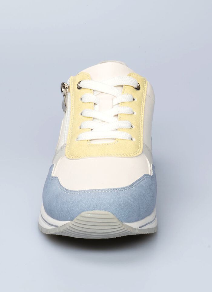 Komfort-Sneaker Simone in Leder- und Veloursleder-Optik 