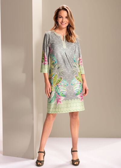 Kleid mit tollem Bord&uuml;rendruck 