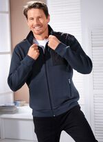 Sweatjacke aus Strukturgewebe 