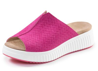 ELENA EDEN, trendige Damen-Pantoletten, Weite H, mit herausnehmbarem Fu&szlig;bett 