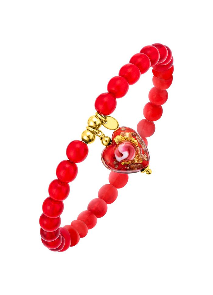 Vergoldetes Armband mit Herz-Anh&auml;nger 