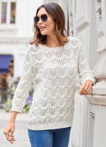 Pullover mit dezentem Paillettengarn 