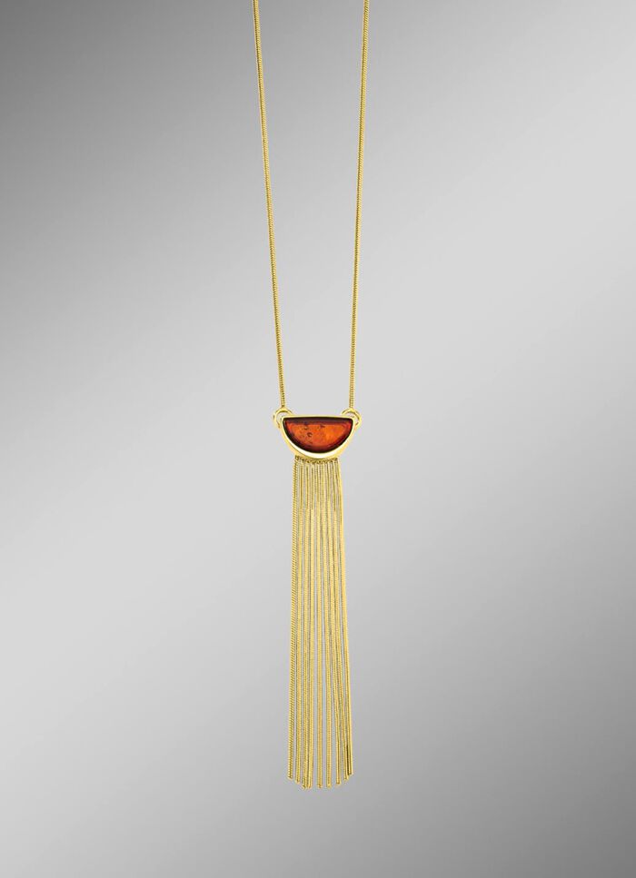 Halskette mit Bernstein 