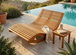 Doppel-Schaukelliege aus Akazienholz 
