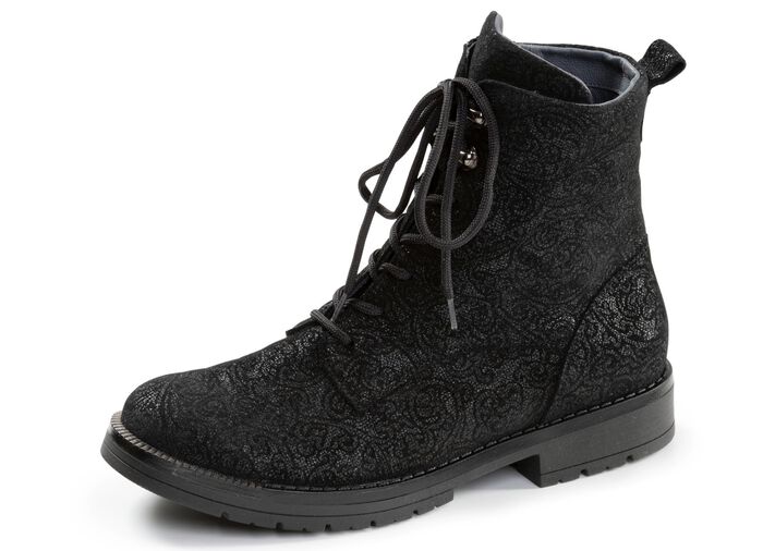 Waldl&auml;ufer, bequeme Damen-Stiefeletten, Weite G, mit herausnehmbarem Fu&szlig;bett 