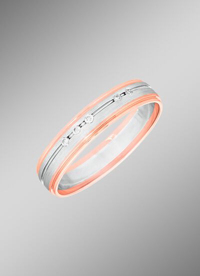 Brillant-Trauring mit lupenreinen Brillanten 