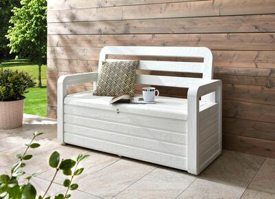 Truhenbank in toller Holz-Optik 