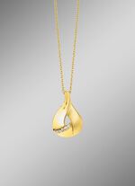 Vergoldeter Anh&auml;nger mit Zirkonia  