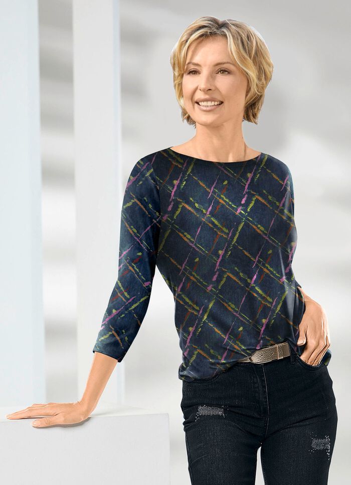 Shirt mit farbbrillantem Druck 