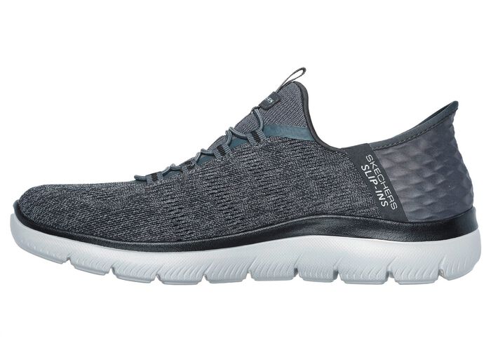 SKECHERS, Herren-Sneaker, mit geformter Slip-Ins Fersenplatte 