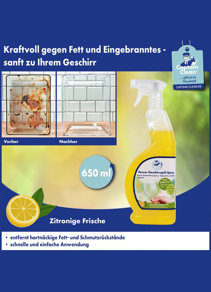 Kraftvolles Geschirrsp&uuml;lspray, 2er-Set 