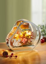 Beleuchteter Glas-Teelichthalter 
