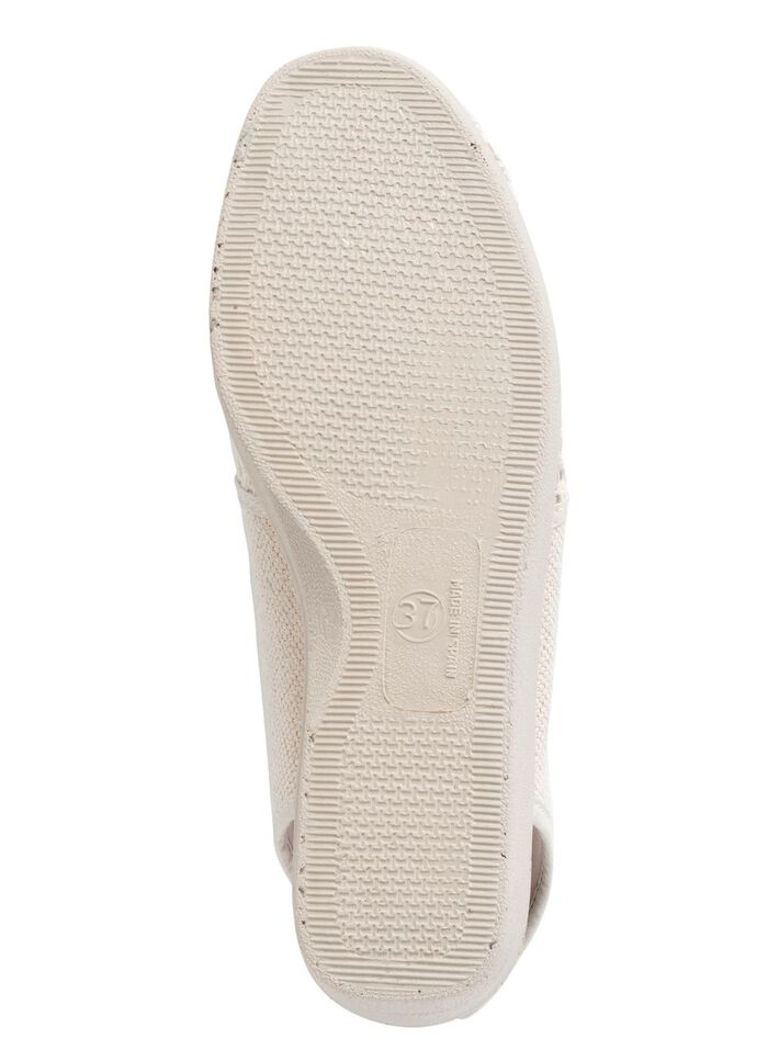 ELENA EDEN Sandale aus luftigem Meshmaterial und Textil mit Metallicschimmer 