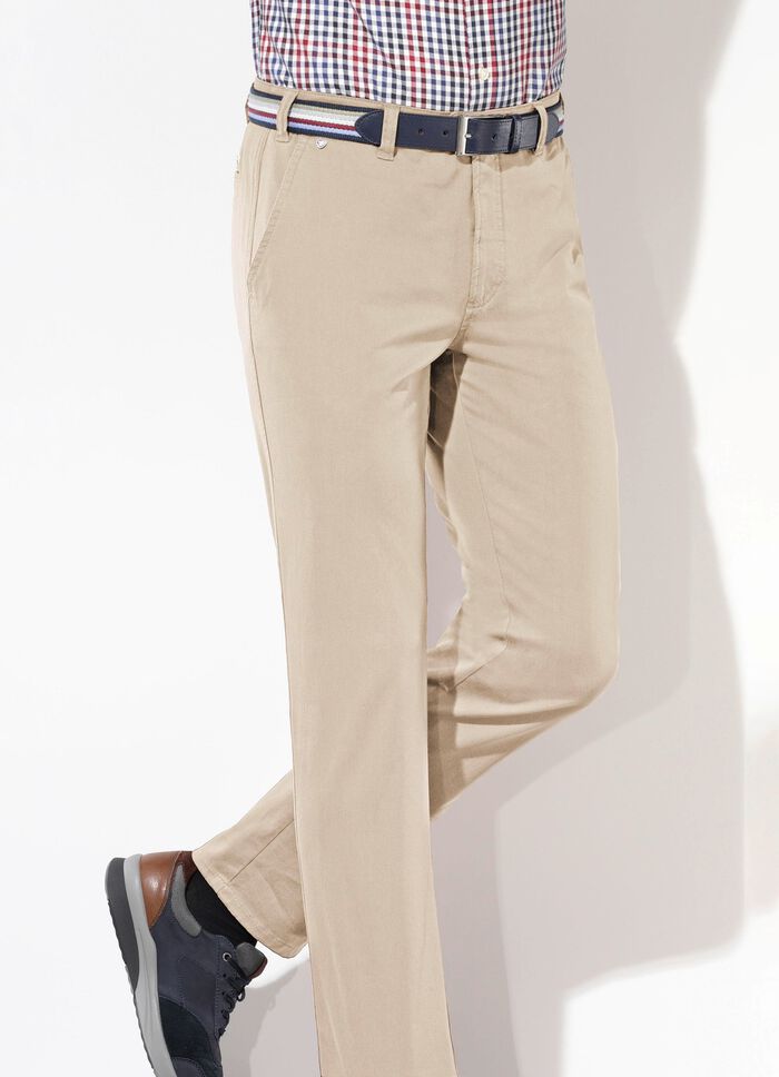 "Br&uuml;hl"-Hose mit G&uuml;rtel in 3 Farben 