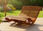 Garten Liege aus Akazienholz 