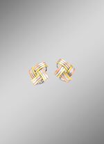 Modische Knoten-Clipstecker in Tricolor 