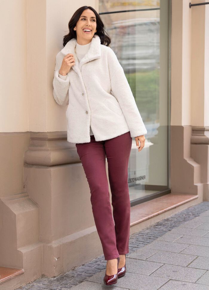 Jacke aus kuschelweichem Pl&uuml;sch 