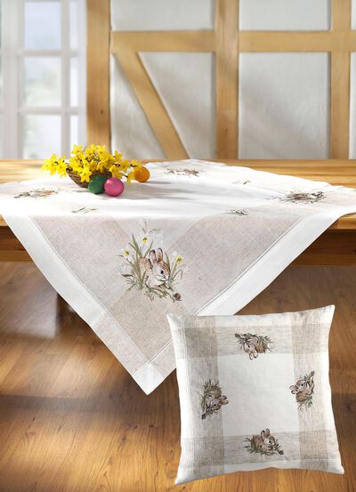 Tisch- und Raumdekoration mit H&auml;schen-Motiv 