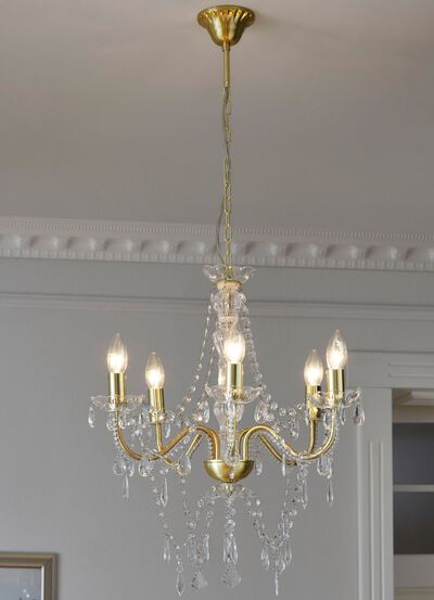 Imposanter Kronleuchter, 5-flammig 