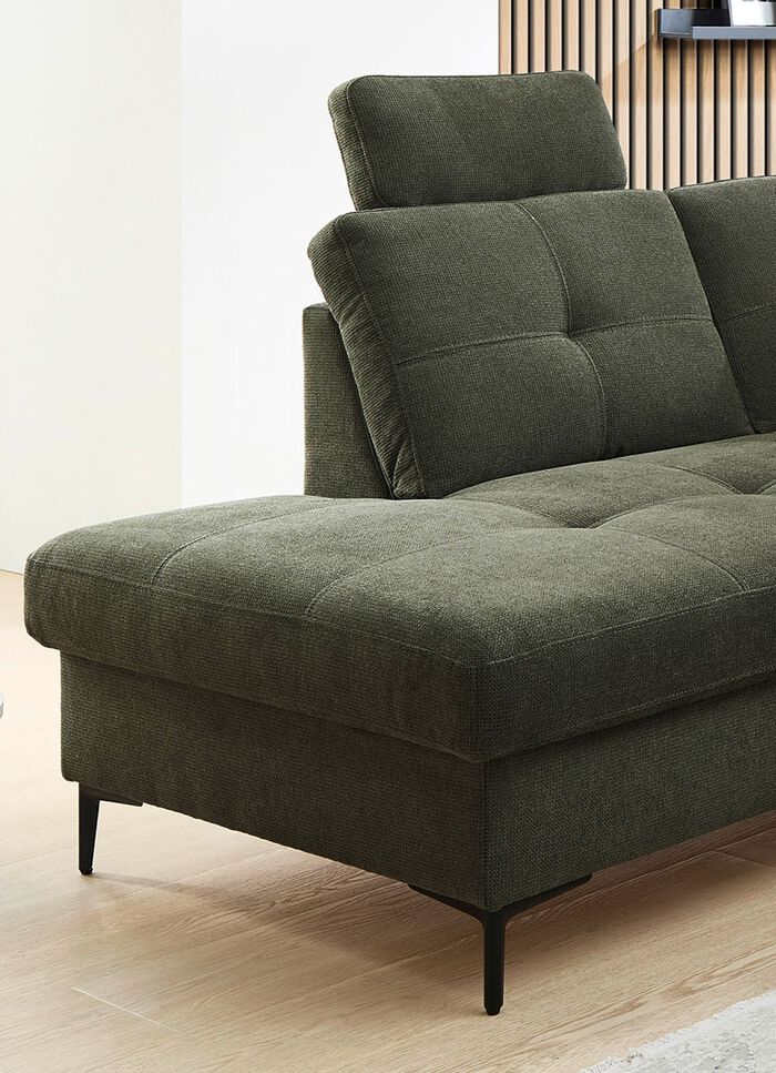 Ansprechende Polsterecke mit komfortabler Bettfunktion 