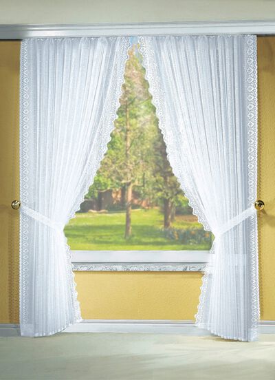 Raffgardinen-Garnitur mit Faltenband 