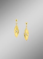 Durchbrochene Ohrstecker mit synthetischen Zirkonia 