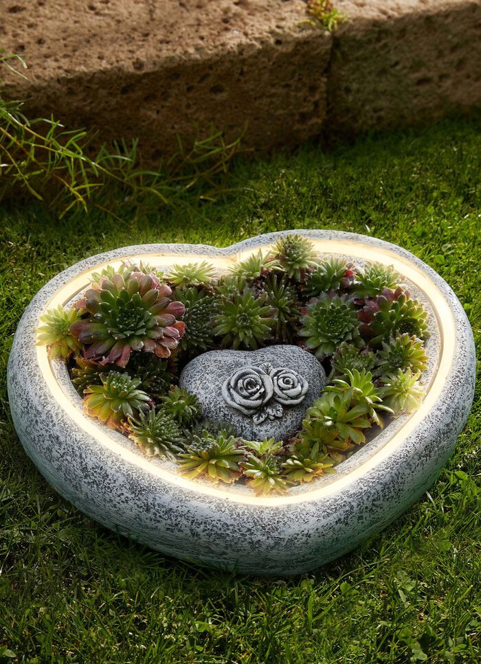 LED-Herz-Pflanzschale 