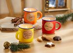 Weihnachtsduftkerzen, 3er-Set, in Keramiktassen 