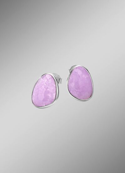 Sch&ouml;ne Ohrstecker mit echt facettiertem Amethyst 