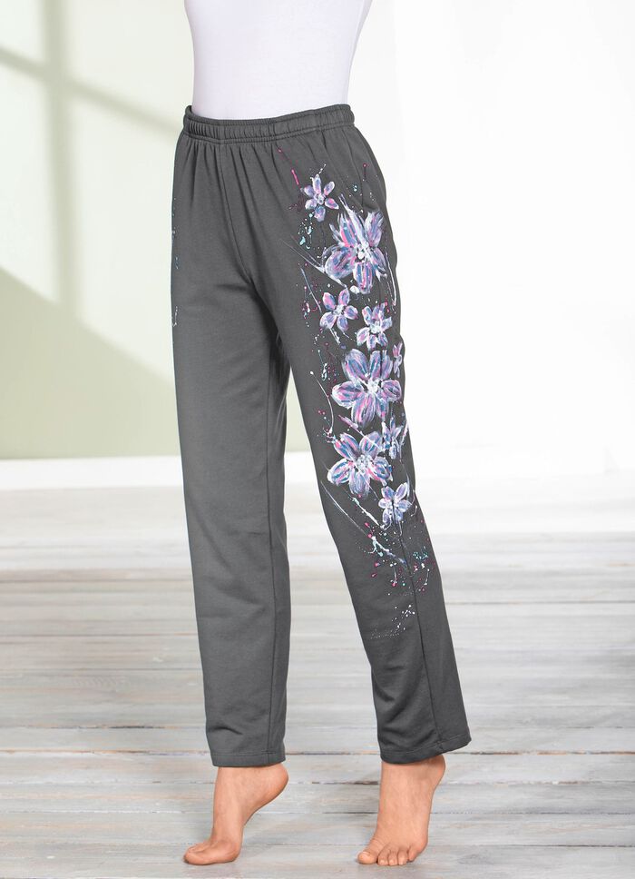 Hose mit tollem Floral Dessin 
